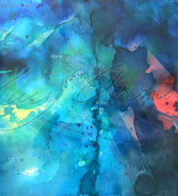 Out of the Blue cosmic abstract by Lucy Arnold