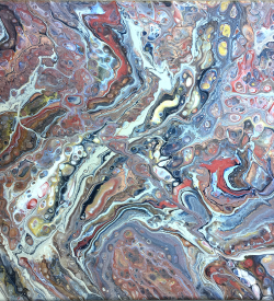 poured acrylic by Lucy Arnold