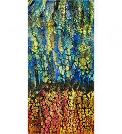 poured acrylics by Lucy Arnold
