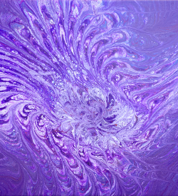 poured acrylic by Lucy Arnold