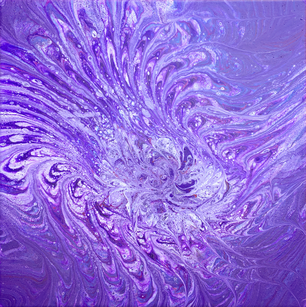 poured acrylic by Lucy Arnold