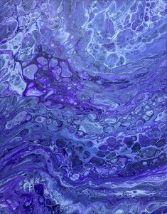 poured acrylics by Lucy Arnold