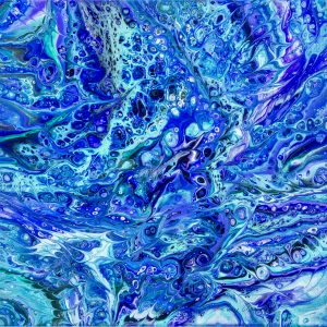 poured acrylics by Lucy Arnold