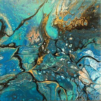 Poured acrylics by Lucy Arnod