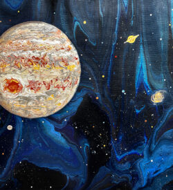 Gas Giant planet Jupiter by Lucy Arnold