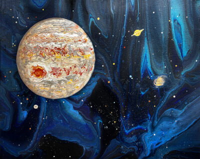 Gas Giant planet Jupiter by Lucy Arnold