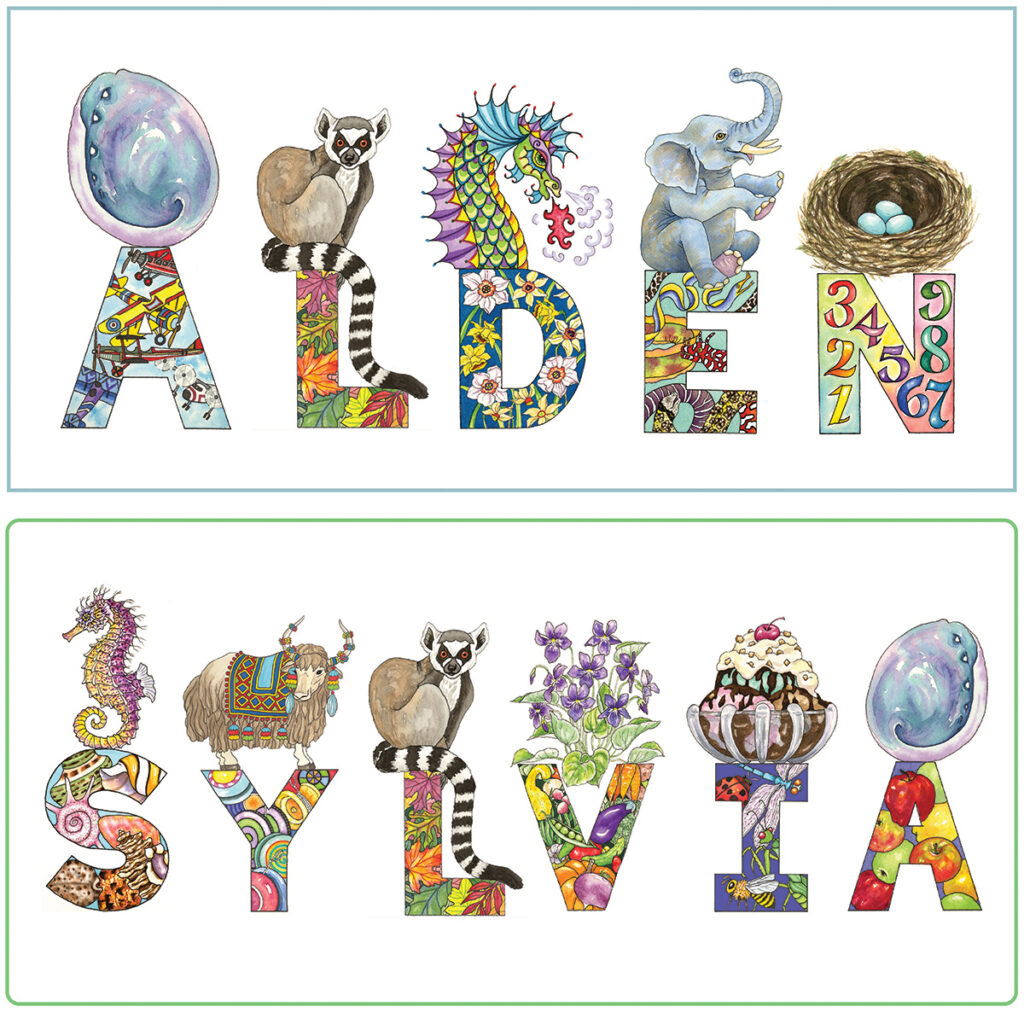 Lucy's Letters customized names