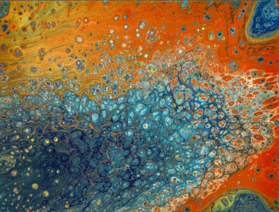 poured acrylic by Lucy Arnold