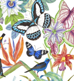 tropical paradise watercolor by Lucy Arnold